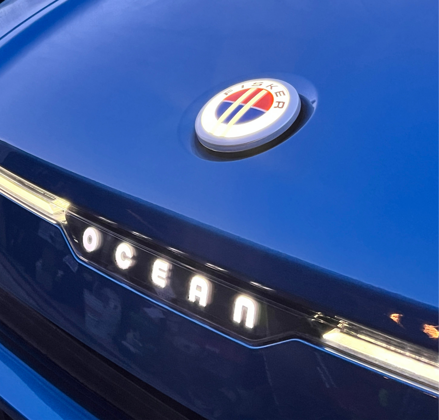 Fisker Ocean Lighted Ocean & Fisker Logo Harness Mod