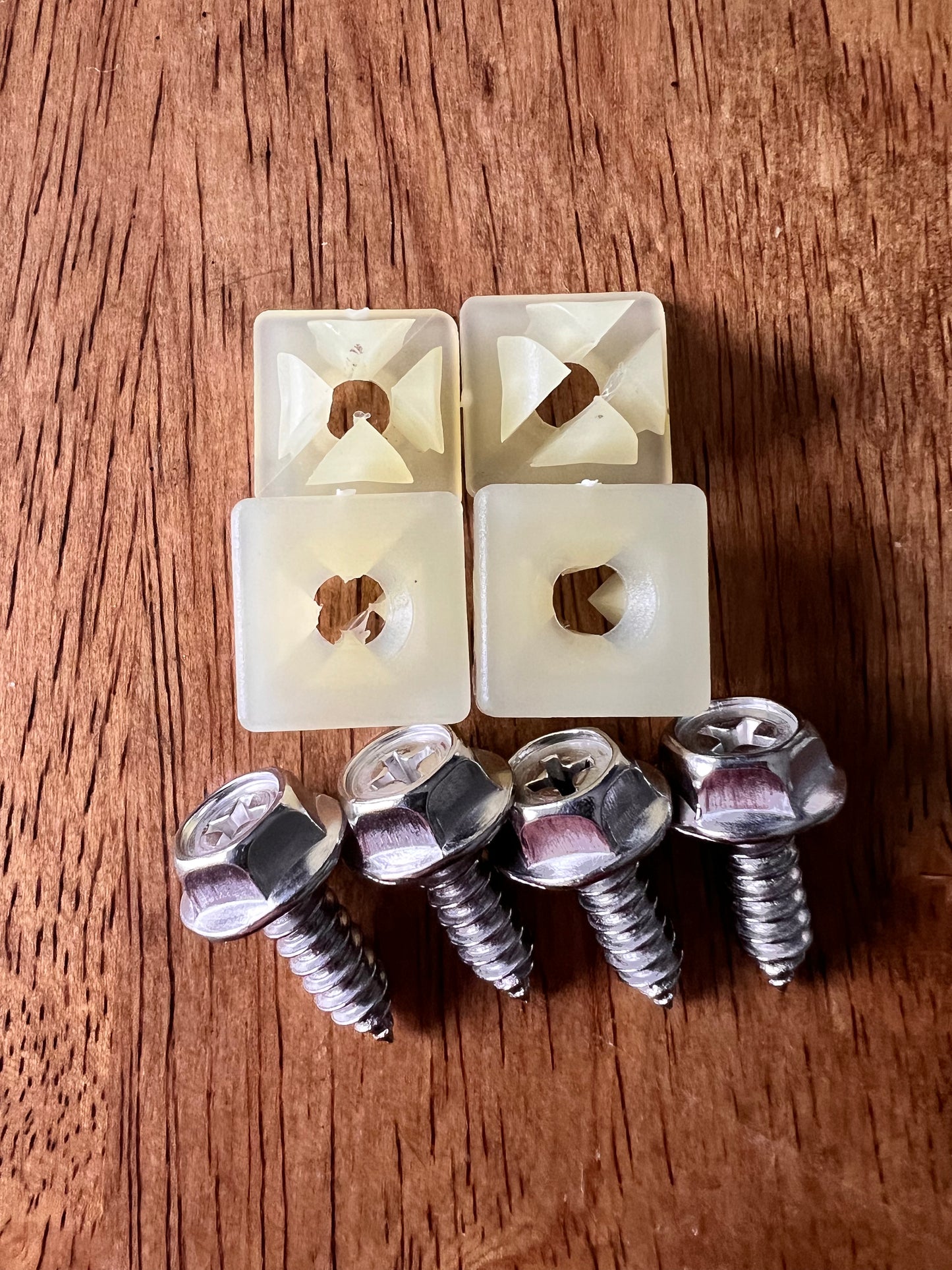 License Plate Bolts & Nylon Clips